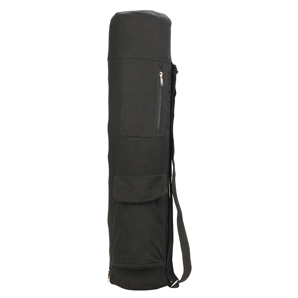 B-SOUL YA254 Yoga Mat Storage Bag Cotton Linen Fitness Pad Carrying Bag - 1