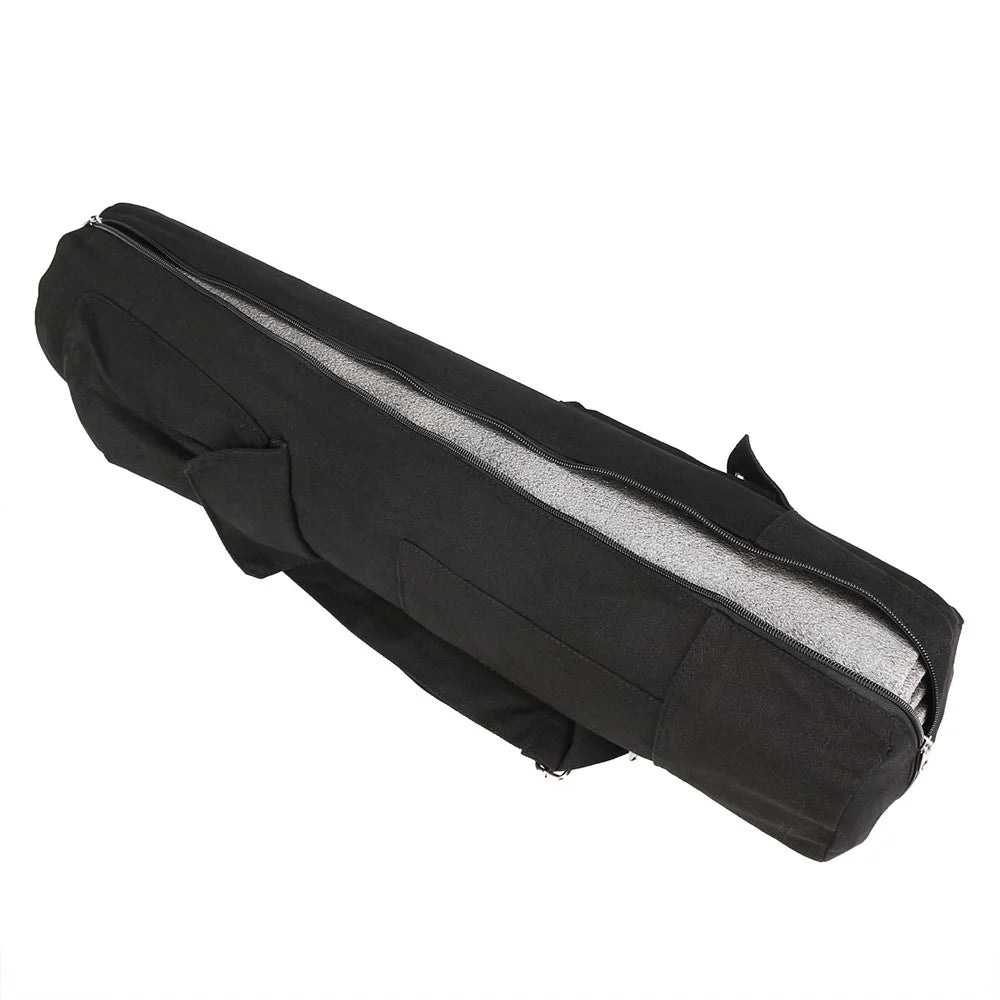 B-SOUL YA254 Yoga Mat Storage Bag Cotton Linen Fitness Pad Carrying Bag - 3