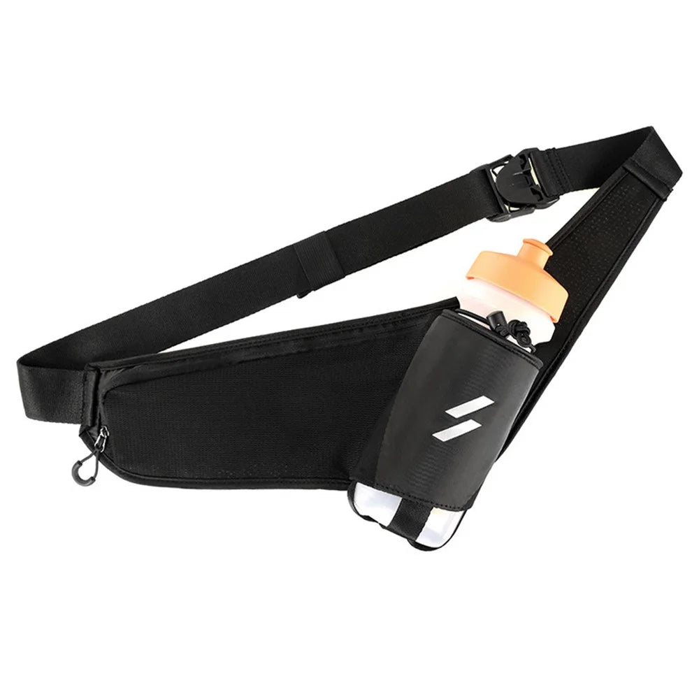 Outdoor Bike Cycling Water Bottle Bag Lightweight Cloth Crossbody Bag Waist Pack - 2
