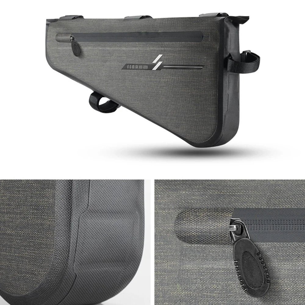 CYCLING 188-AS-017-1MKB-00 Bike Triangle Frame Bag Nylon Bicycle Cycling Pouch - S - 4