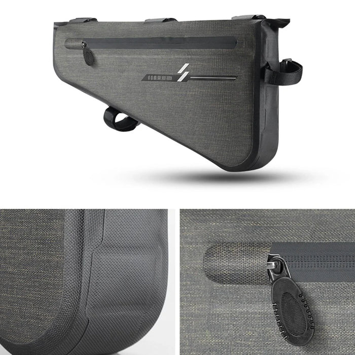 CYCLING 188-AS-017-1MKB-00 Bike Triangle Frame Bag Nylon Bicycle Cycling Pouch - S - 4