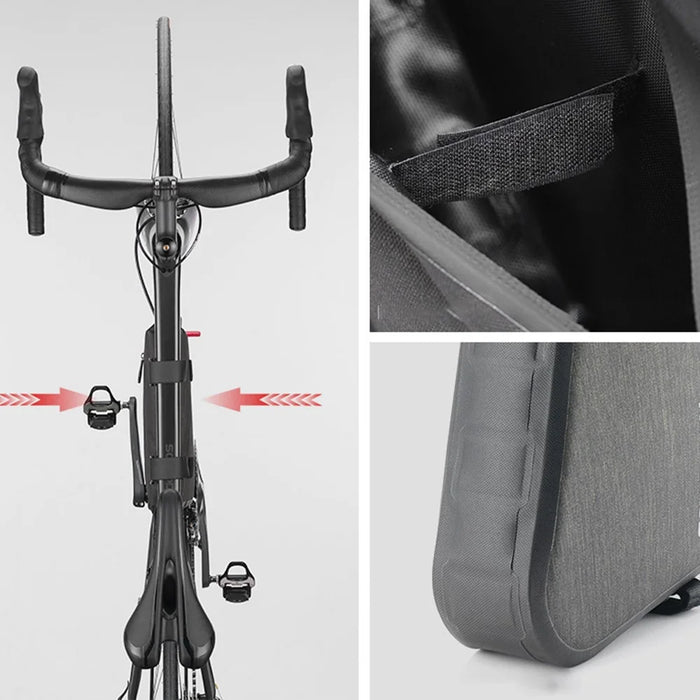CYCLING 188-AS-017-1MKB-00 Bike Triangle Frame Bag Nylon Bicycle Cycling Pouch - S - 6