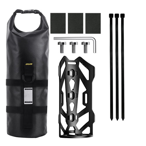 ENLEE 5L Bike Front Frame Bag+Fixed Base Waterproof TPU Composite Cloth Bike Accessories Pouch Storage - Mountain Bike Bag - 1