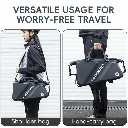 ROCKBROS A28 EVA+PU Hard Shell Bicycle Rear Rack Storage Bag Reflective Bike Tail Pack - 2