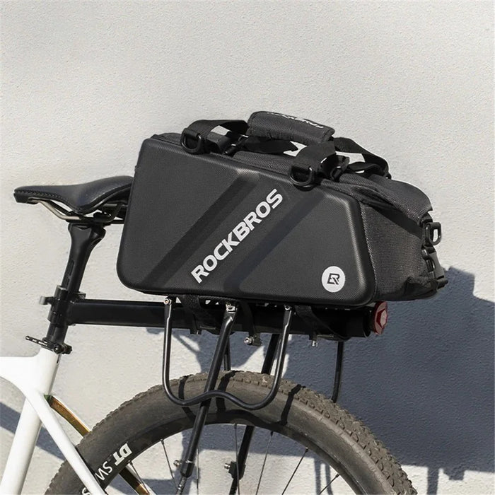 ROCKBROS A28 EVA+PU Hard Shell Bicycle Rear Rack Storage Bag Reflective Bike Tail Pack - 4