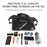 ROCKBROS A28 EVA+PU Hard Shell Bicycle Rear Rack Storage Bag Reflective Bike Tail Pack - 7