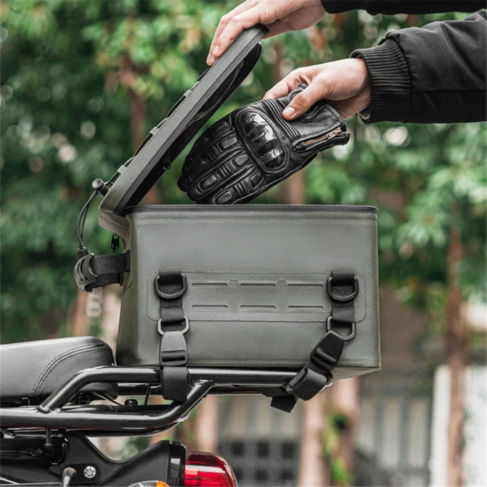 ROCKBROS AS-125 Waterproof Motorcycle Rear Storage Bag Motorbike Tail Rack Pannier Pack - 4