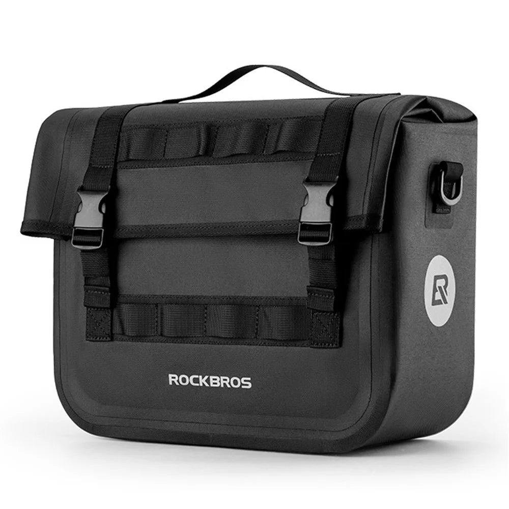 ROCKBROS AS-127 600D Polyester Bicycle Rear Rack Storage Bag MTB Road Bike Tail Pack - Black - 1