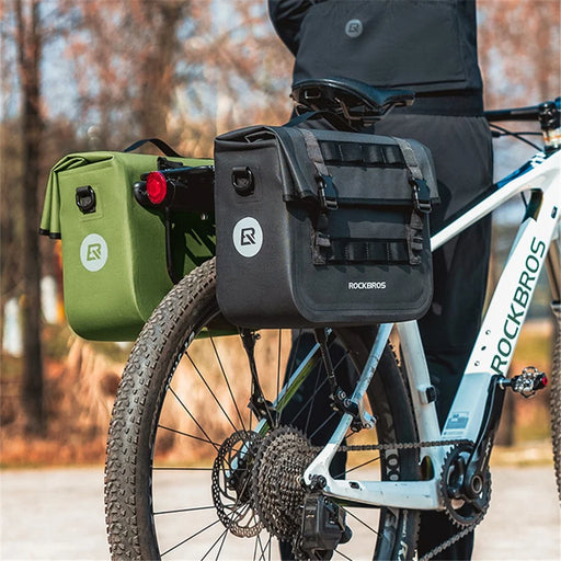 ROCKBROS AS-127 600D Polyester Bicycle Rear Rack Storage Bag MTB Road Bike Tail Pack - Black - 2