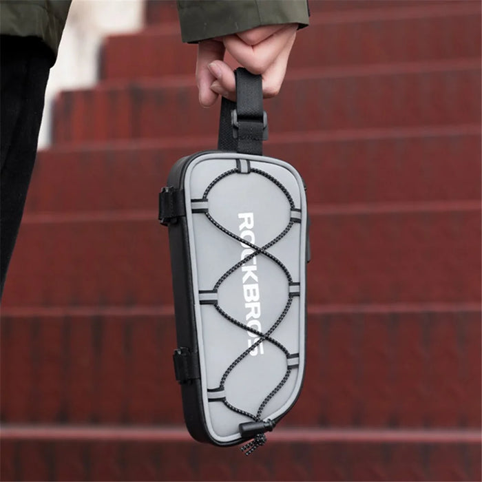 ROCKBROS 039-1 Polyester Bicycle Tube Bag Reflective Design MTB Bike Frame Bag - 4