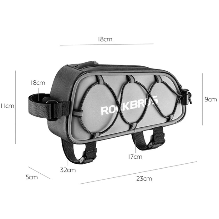ROCKBROS 039-1 Polyester Bicycle Tube Bag Reflective Design MTB Bike Frame Bag - 7