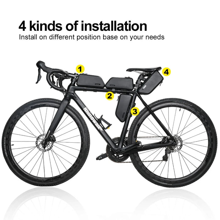 RHINOWALK K30 1.5L Waterproof Bicycle Top Tube Bag Mountain Bike Front Beam Bag - 5