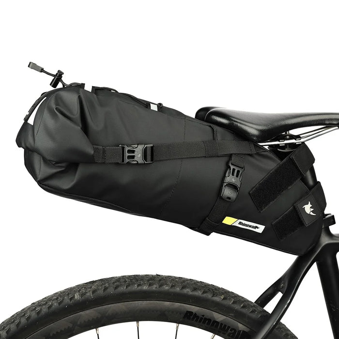 RHINOWALK RK5110 10L Bike Rear Saddle Bag PVC Polyester Waterproof Bicycle Tail Storage Bag - 3