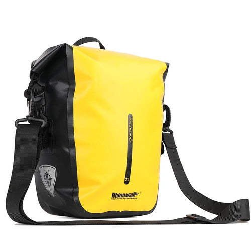 RHINOWALK RK6202 7L Bike Bag PVC+Mesh Cloth Bicycle Rear Seat Bag Saddle Bag - Yellow - 1