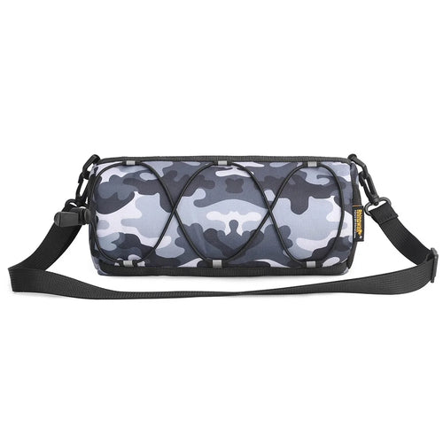 RHINOWALK RK9103 Bicycle Handlebar Bag 900D Polyester Bike Front Tube Bag - Camouflage Black - 1
