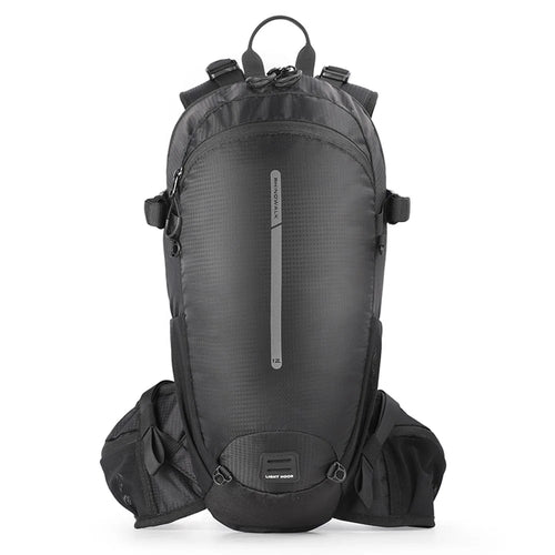 RHINOWALK RK8202 12L Hiking Backpack Breathable Travel Bag Camping Climbing Daypack - Black - 1