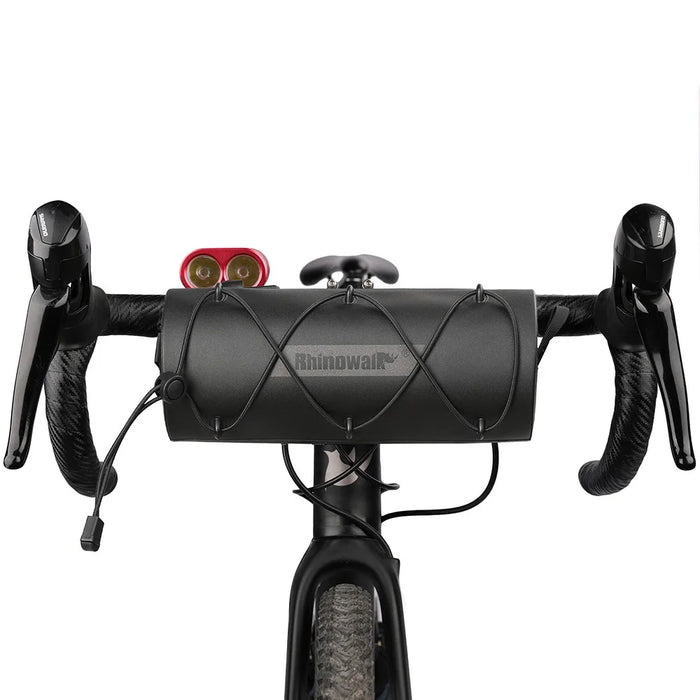 RHINOWALK RK9109 Polyester Crossbody Bag Bike Handlebar Tube Bag Cycling Pouch - Black - 2