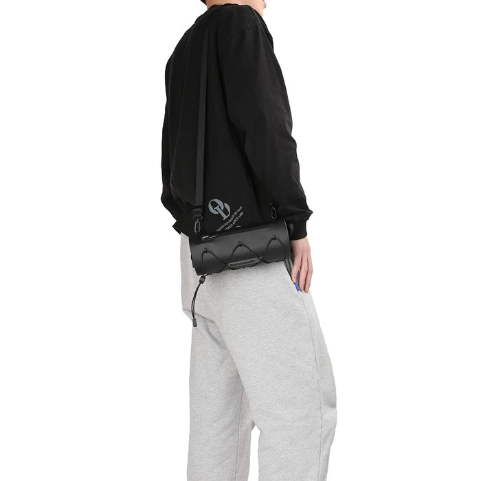 RHINOWALK RK9109 Polyester Crossbody Bag Bike Handlebar Tube Bag Cycling Pouch - Black - 3