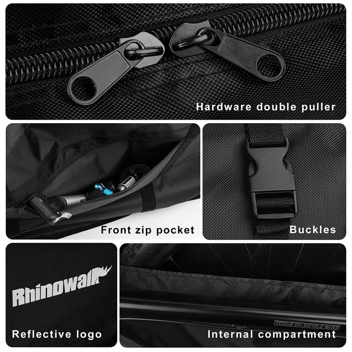 RHINOWALK RM263 27.5 inch Folding Bike Bag Bicycle Carry Bag Bike Transport Case - 6