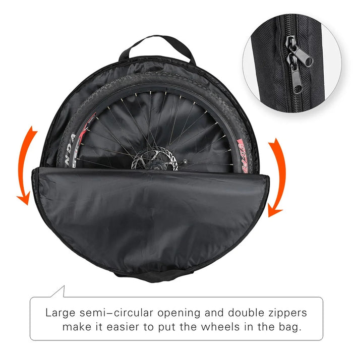 RHINOWALK RM265 Storage Bag for 26-27.5 Inch Mountain Bike Wheel Set Carrying Pouch - 4