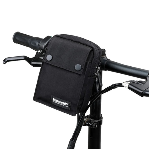RHINOWALK X2010 1L Bike Handlebar Bag Waterproof Tool Bag Polyester Storage Bag - Black - 2