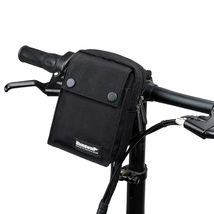RHINOWALK X2010 1L Bike Handlebar Bag Waterproof Tool Bag Polyester Storage Bag - Black - 2