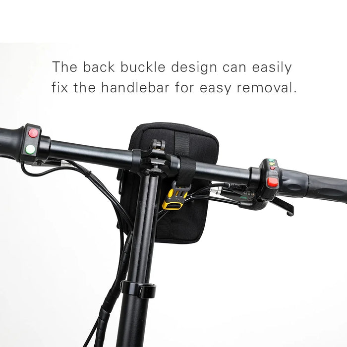 RHINOWALK X2010 1L Bike Handlebar Bag Waterproof Tool Bag Polyester Storage Bag - Black - 4
