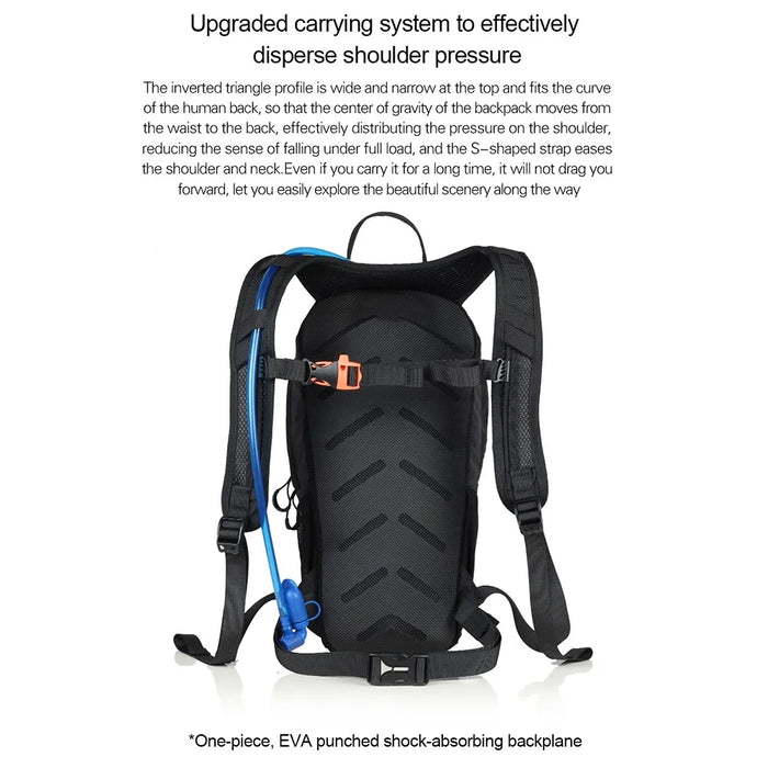 RHINOWALK X20801 20L Cycling Backpack Lightweight Outdoor Climbing Hiking Water-Repellent Backpack - Black - 3
