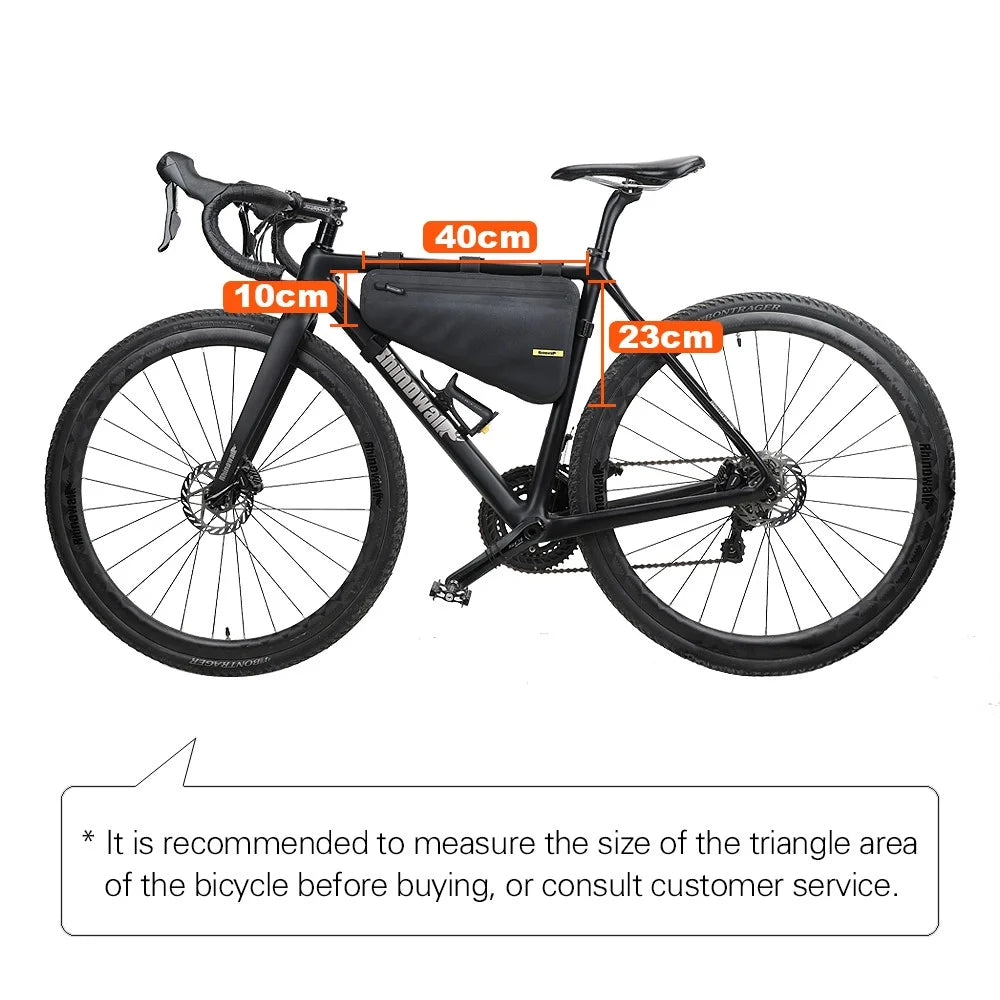 RHINOWALK X20654 Bike Triangle Tube Bag MTB Frame Bag TPU+Polyester Cycling Pouch - 5