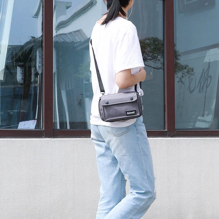 RHINOWALK X2012 Polyester Multifunctional Bike Front Handlebar Bag with Shoulder Strap - Grey - 5