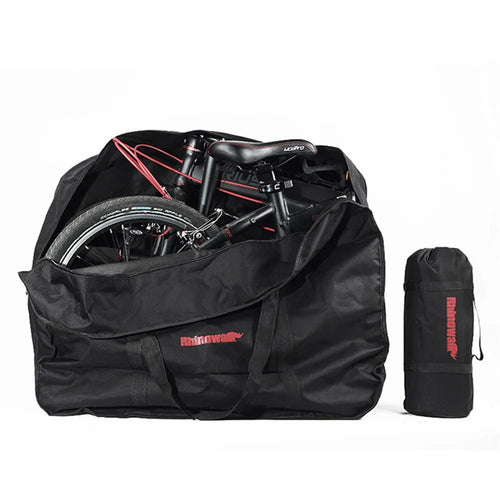 RHINOWALK Carrying Bag for 20-22 Inch Folding Bike Storage Pouch with Small Bag - Black - 1