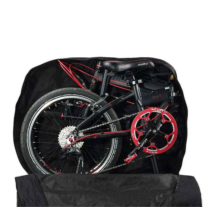 RHINOWALK Carrying Bag for 20-22 Inch Folding Bike Storage Pouch with Small Bag - Black - 2