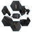 RZAHUAHU 591 3L Hard Shell Bicycle Handlebar Bag Waterproof PU Bike Front Bag - Black - 7