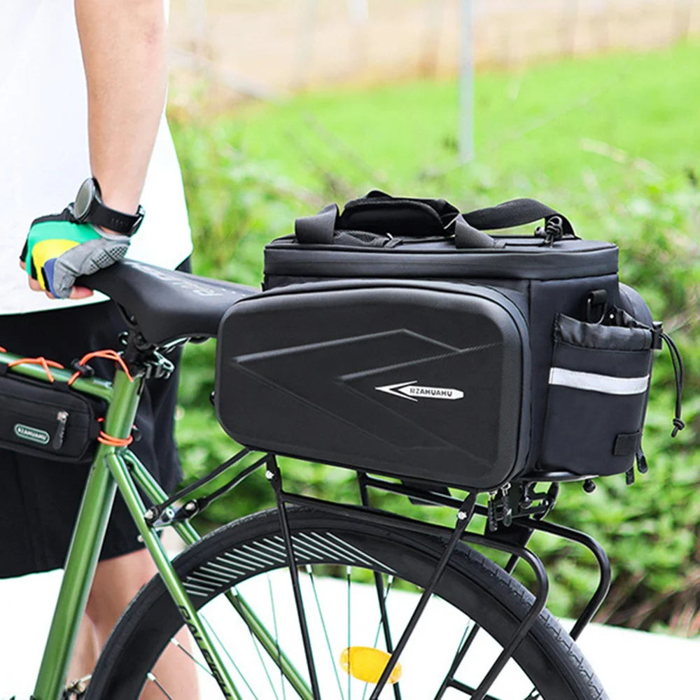 RZAHUAHU YA577 10L Waterproof Water Bottle Holder Bicycle Rear Rack Hard Shell Insulated Bag - 6