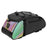 YA594 Polyester+PU Leather Bicycle Rear Rack Storage Bag Waterproof Bike Tail Pack - Black+Colorful - 2