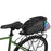 YA594 Polyester+PU Leather Bicycle Rear Rack Storage Bag Waterproof Bike Tail Pack - Black+Colorful - 6