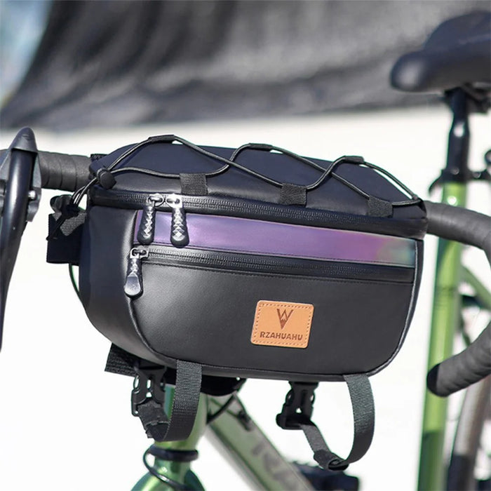 RZAHUAHU 597 3L Bicycle Handlebar Bag Waterproof Cycling Front Storage Bag - 7