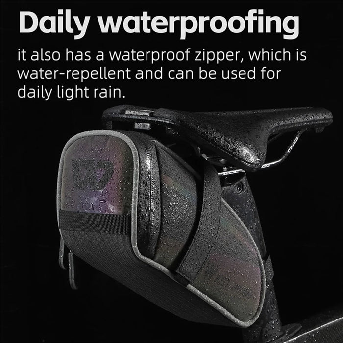 WEST BIKING YP0707358 Bike Rear Saddle Bag Colorful Reflective Bicycle Tail Storage Bag - 4