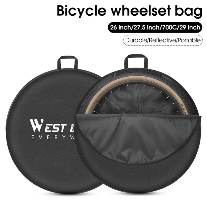 WEST BIKING YP0719387 For 26-29 Inch Mountain Bike / 700C Road Bike Waterproof Wheelset Bag, Size L - 2