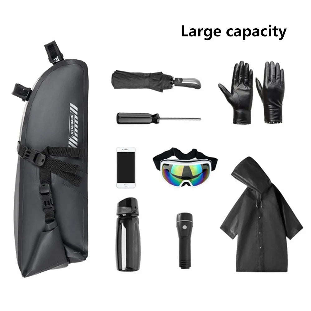 RZAHUAHU YA397-2 15L Large Capacity Bicycle Rear Bag Waterproof Cycling Storage Bag - Black - 2