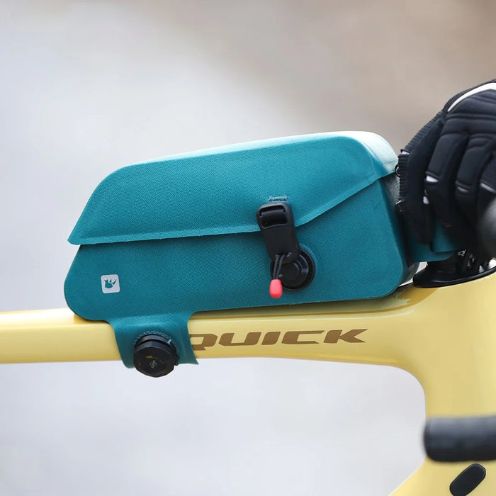 RHINOWALK K33 Magnetic Waterproof Bike Tube Bag MTB Frame Bag TPU+Polyester Cycling Pouch - Blue - 4