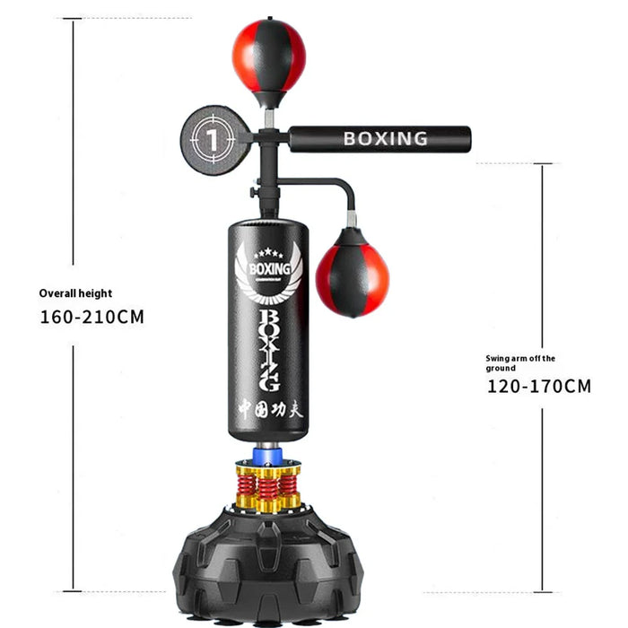 Boxing Reflex Target PU Leather Punching Bag Kids Adults Speed Ball Rotating Training Equipment - 7