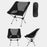 HS-334 1200D Oxford Fabric Outdoor Camping Moon Chair Ultra Light Aluminum Alloy Folding Chair - Tarnish Grey - 4