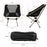 HS-334 1200D Oxford Fabric Outdoor Camping Moon Chair Ultra Light Aluminum Alloy Folding Chair - Tarnish Grey - 6