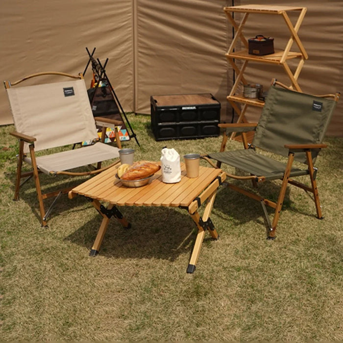 NOBANA Folding Camping Backpacking Chair Portable Folding Chair for Outdoor Beach Picnic Fishing - Khaki - 7