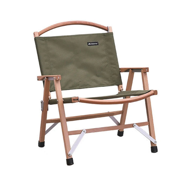 SHINETRIP A375 Camping Portable Folding Beech Wood Chair Beach Chair Outdoor Chair for Hiking Traveling - Green - 1