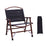 SHINETRIP A375 Outdoor Portable Wooden Beach Chair Black Walnut Camping Folding Chair - Black - 1
