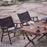 SHINETRIP A375 Outdoor Portable Wooden Beach Chair Black Walnut Camping Folding Chair - Black - 2
