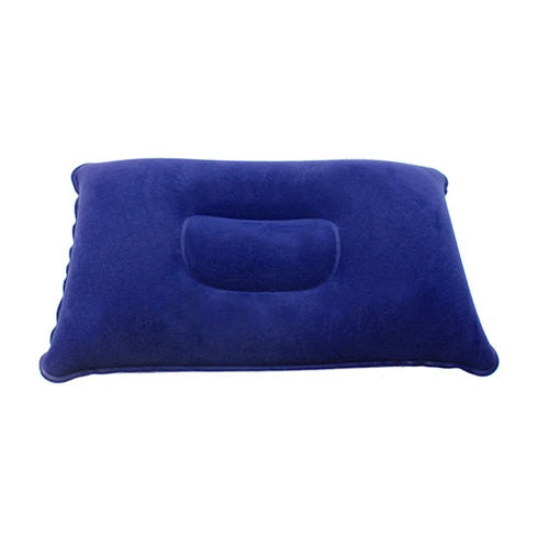 Ultralight Inflatable Air Pillow Sleeping Head Rest Folding Air Travel Pillow - Blue - 1