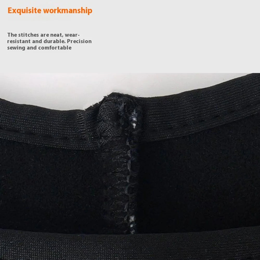 Outdoor Winter Earmuff Headband Faux Cashmere Forehead Protection Cycling Running Warm Hair Band - Black - 6